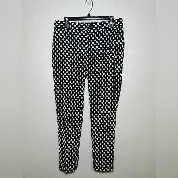 Banana Republic Black and White Polka Dot Dress Pants Trousers - Picture 1 of 5